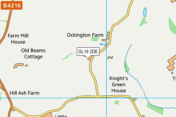 GL18 2DE map - OS VectorMap District (Ordnance Survey)