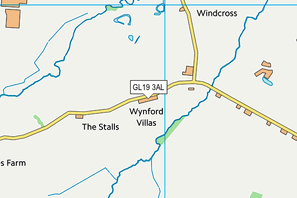 GL19 3AL map - OS VectorMap District (Ordnance Survey)