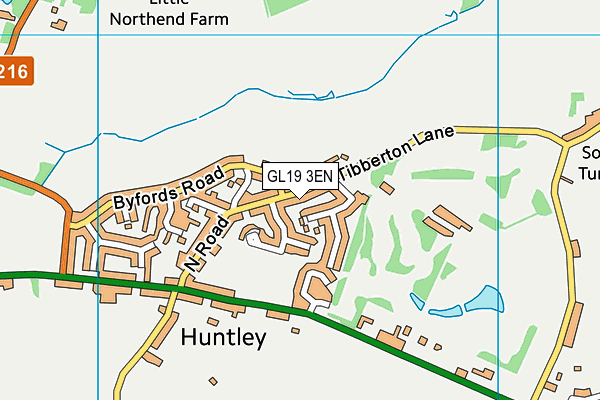 GL19 3EN map - OS VectorMap District (Ordnance Survey) GL19 3EN map - OS VectorMap District (Ordnance Survey)