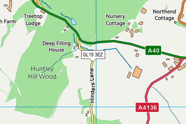 GL19 3EZ map - OS VectorMap District (Ordnance Survey) GL19 3EZ map - OS VectorMap District (Ordnance Survey)