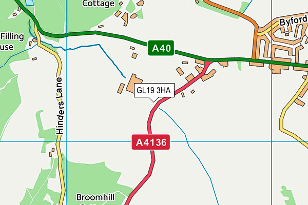 GL19 3HA map - OS VectorMap District (Ordnance Survey) GL19 3HA map - OS VectorMap District (Ordnance Survey)