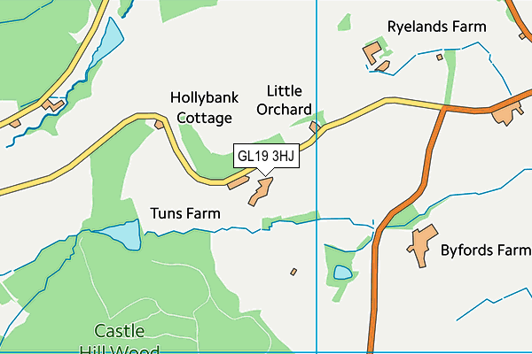 GL19 3HJ map - OS VectorMap District (Ordnance Survey) GL19 3HJ map - OS VectorMap District (Ordnance Survey)