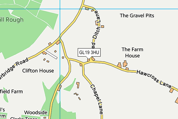 GL19 3HU map - OS VectorMap District (Ordnance Survey) GL19 3HU map - OS VectorMap District (Ordnance Survey)