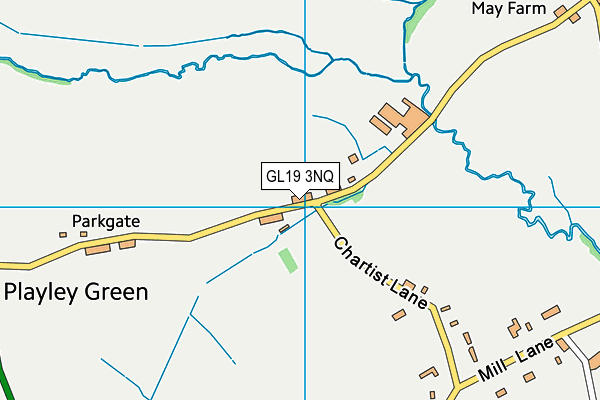 GL19 3NQ map - OS VectorMap District (Ordnance Survey)