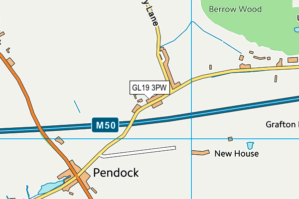 GL19 3PW map - OS VectorMap District (Ordnance Survey) GL19 3PW map - OS VectorMap District (Ordnance Survey)