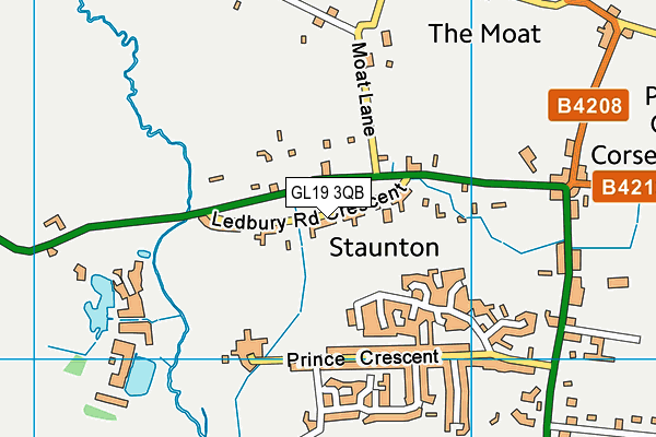 GL19 3QB map - OS VectorMap District (Ordnance Survey)