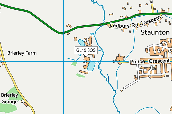 GL19 3QS map - OS VectorMap District (Ordnance Survey) GL19 3QS map - OS VectorMap District (Ordnance Survey)