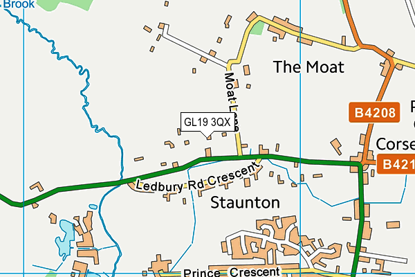 GL19 3QX map - OS VectorMap District (Ordnance Survey) GL19 3QX map - OS VectorMap District (Ordnance Survey)