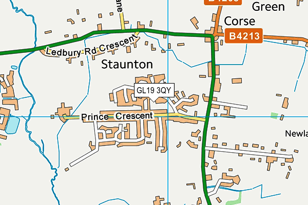 GL19 3QY map - OS VectorMap District (Ordnance Survey) GL19 3QY map - OS VectorMap District (Ordnance Survey)