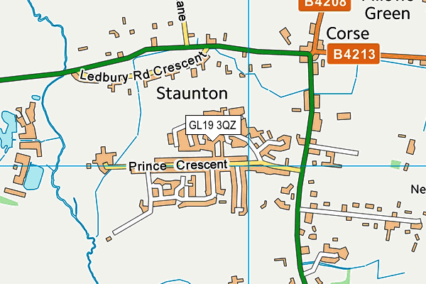 GL19 3QZ map - OS VectorMap District (Ordnance Survey) GL19 3QZ map - OS VectorMap District (Ordnance Survey)
