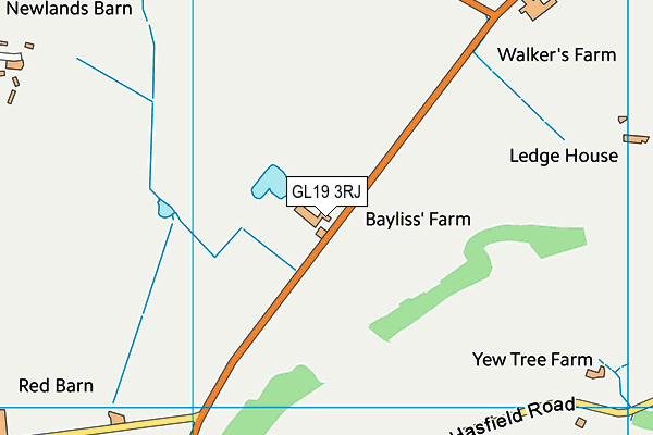 GL19 3RJ map - OS VectorMap District (Ordnance Survey) GL19 3RJ map - OS VectorMap District (Ordnance Survey)