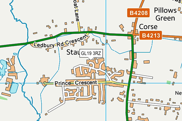 GL19 3RZ map - OS VectorMap District (Ordnance Survey) GL19 3RZ map - OS VectorMap District (Ordnance Survey)
