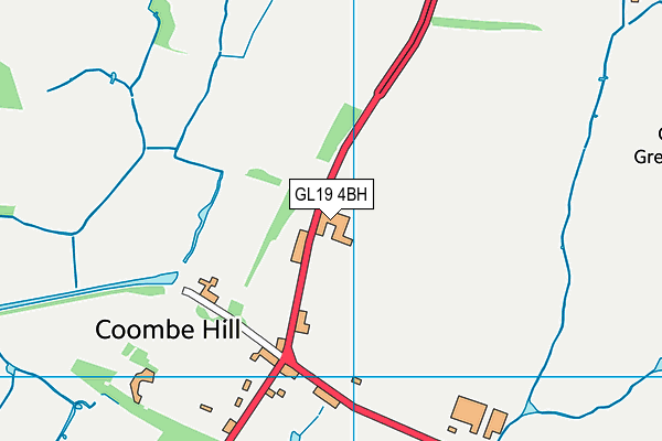 GL19 4BH map - OS VectorMap District (Ordnance Survey) GL19 4BH map - OS VectorMap District (Ordnance Survey)