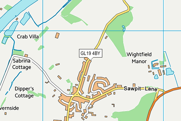 GL19 4BY map - OS VectorMap District (Ordnance Survey) GL19 4BY map - OS VectorMap District (Ordnance Survey)