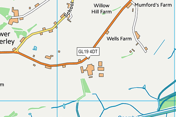 GL19 4DT map - OS VectorMap District (Ordnance Survey) GL19 4DT map - OS VectorMap District (Ordnance Survey)