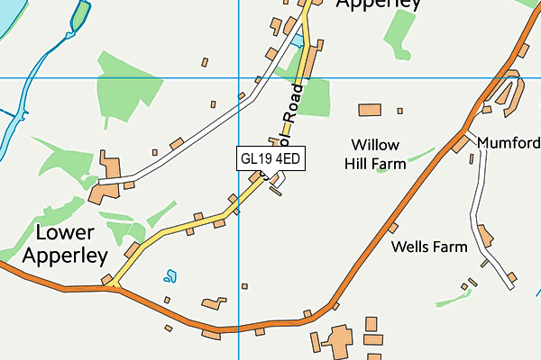 GL19 4ED map - OS VectorMap District (Ordnance Survey) GL19 4ED map - OS VectorMap District (Ordnance Survey)