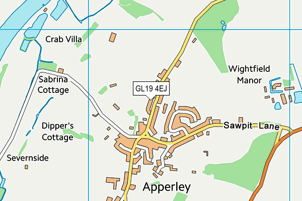 GL19 4EJ map - OS VectorMap District (Ordnance Survey) GL19 4EJ map - OS VectorMap District (Ordnance Survey)