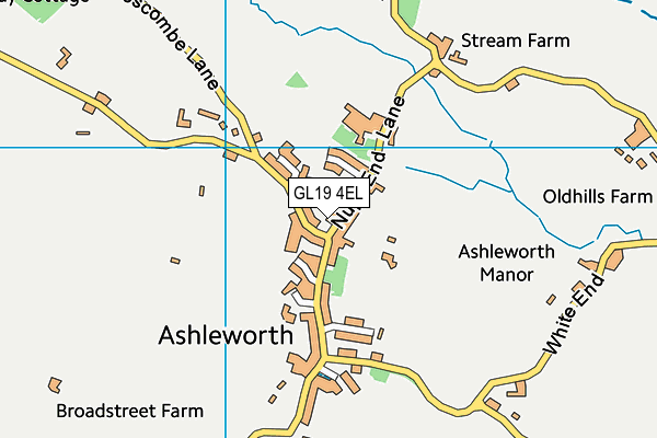 GL19 4EL map - OS VectorMap District (Ordnance Survey) GL19 4EL map - OS VectorMap District (Ordnance Survey)