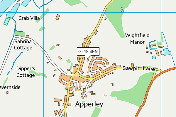 GL19 4EN map - OS VectorMap District (Ordnance Survey) GL19 4EN map - OS VectorMap District (Ordnance Survey)