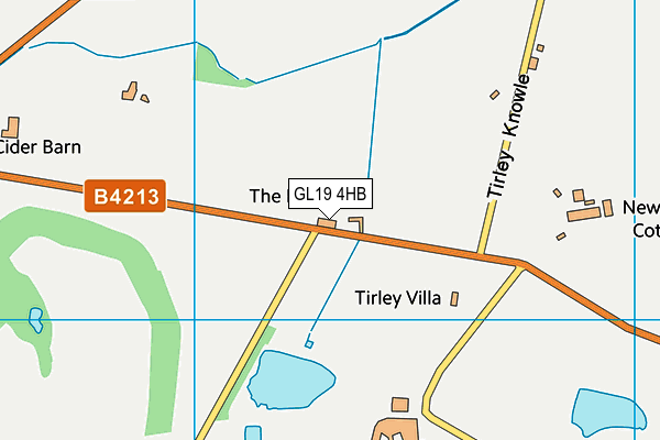 GL19 4HB map - OS VectorMap District (Ordnance Survey) GL19 4HB map - OS VectorMap District (Ordnance Survey)