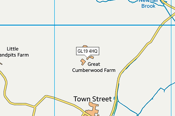 GL19 4HQ map - OS VectorMap District (Ordnance Survey) GL19 4HQ map - OS VectorMap District (Ordnance Survey)