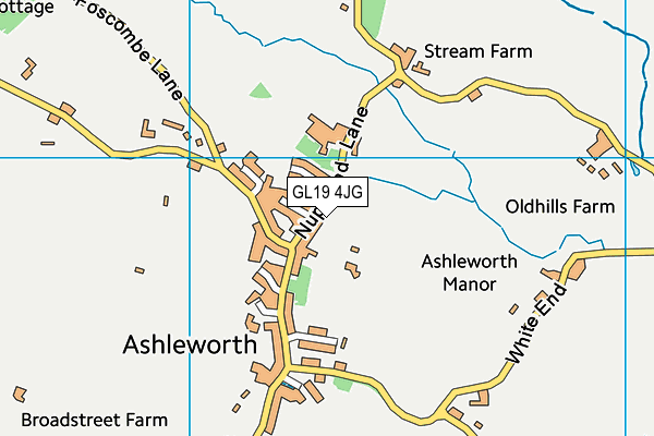 GL19 4JG map - OS VectorMap District (Ordnance Survey) GL19 4JG map - OS VectorMap District (Ordnance Survey)