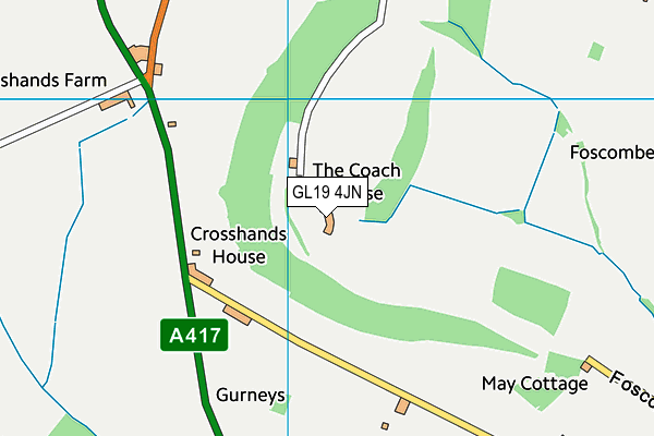 GL19 4JN map - OS VectorMap District (Ordnance Survey) GL19 4JN map - OS VectorMap District (Ordnance Survey)