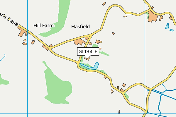GL19 4LF map - OS VectorMap District (Ordnance Survey) GL19 4LF map - OS VectorMap District (Ordnance Survey)