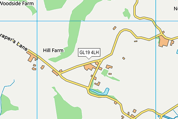 GL19 4LH map - OS VectorMap District (Ordnance Survey) GL19 4LH map - OS VectorMap District (Ordnance Survey)