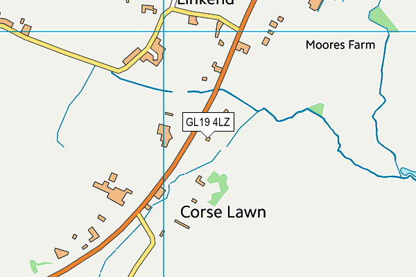 GL19 4LZ map - OS VectorMap District (Ordnance Survey)