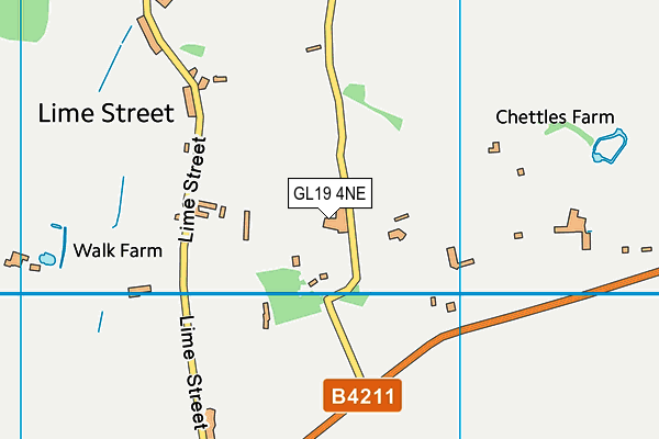 GL19 4NE map - OS VectorMap District (Ordnance Survey) GL19 4NE map - OS VectorMap District (Ordnance Survey)