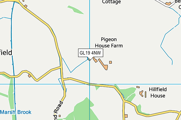 GL19 4NW map - OS VectorMap District (Ordnance Survey) GL19 4NW map - OS VectorMap District (Ordnance Survey)