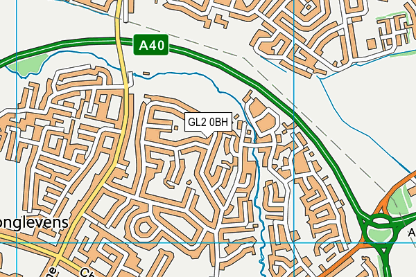 GL2 0BH map - OS VectorMap District (Ordnance Survey) GL2 0BH map - OS VectorMap District (Ordnance Survey)