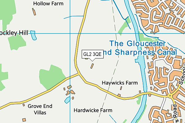 GL2 3QE map - OS VectorMap District (Ordnance Survey) GL2 3QE map - OS VectorMap District (Ordnance Survey)