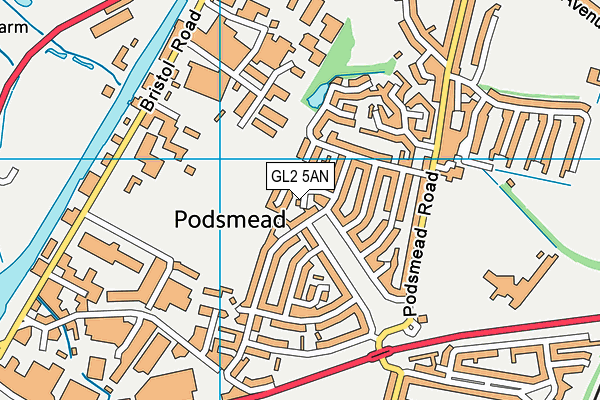 GL2 5AN map - OS VectorMap District (Ordnance Survey) GL2 5AN map - OS VectorMap District (Ordnance Survey)