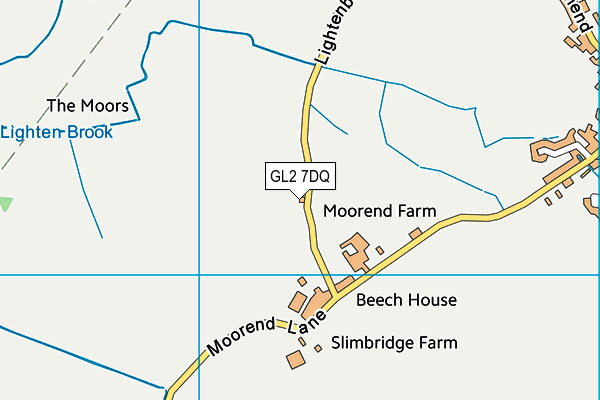 GL2 7DQ map - OS VectorMap District (Ordnance Survey) GL2 7DQ map - OS VectorMap District (Ordnance Survey)