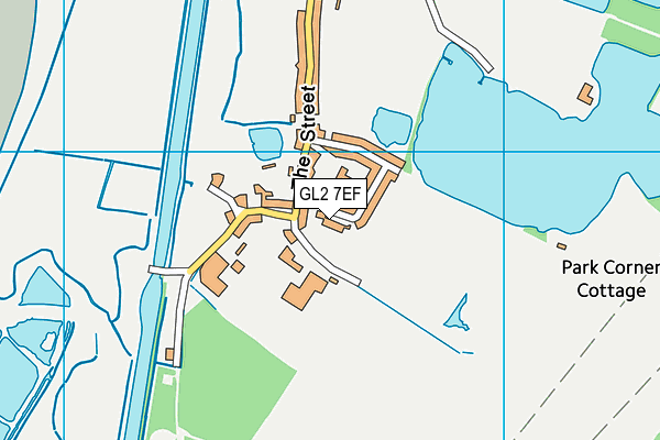 GL2 7EF map - OS VectorMap District (Ordnance Survey) GL2 7EF map - OS VectorMap District (Ordnance Survey)