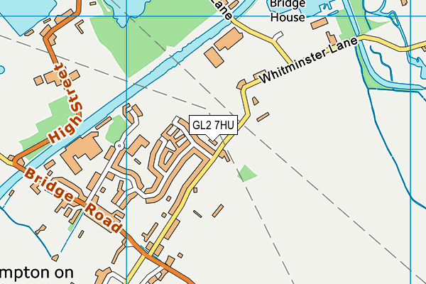 GL2 7HU map - OS VectorMap District (Ordnance Survey) GL2 7HU map - OS VectorMap District (Ordnance Survey)