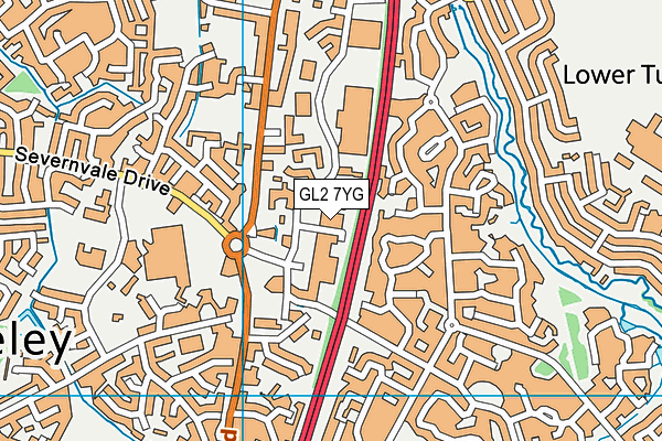GL2 7YG map - OS VectorMap District (Ordnance Survey) GL2 7YG map - OS VectorMap District (Ordnance Survey)