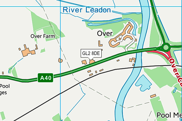 GL2 8DE map - OS VectorMap District (Ordnance Survey) GL2 8DE map - OS VectorMap District (Ordnance Survey)