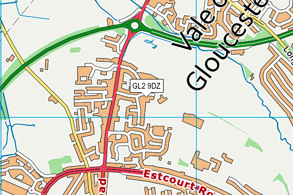 GL2 9DZ map - OS VectorMap District (Ordnance Survey) GL2 9DZ map - OS VectorMap District (Ordnance Survey)