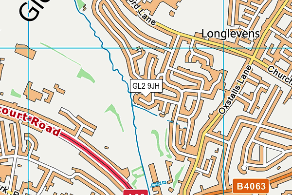 GL2 9JH map - OS VectorMap District (Ordnance Survey) GL2 9JH map - OS VectorMap District (Ordnance Survey)