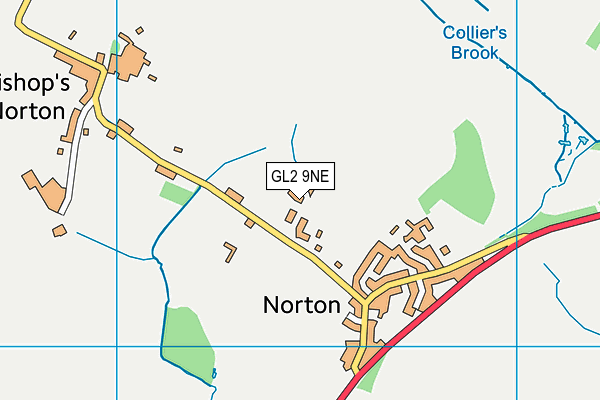 GL2 9NE map - OS VectorMap District (Ordnance Survey) GL2 9NE map - OS VectorMap District (Ordnance Survey)