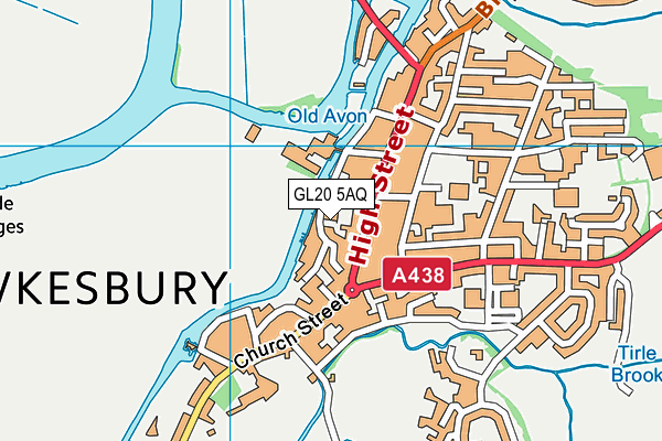 GL20 5AQ map - OS VectorMap District (Ordnance Survey) GL20 5AQ map - OS VectorMap District (Ordnance Survey)