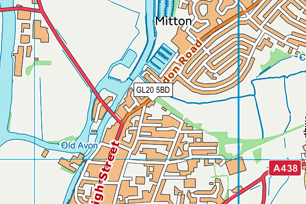 GL20 5BD map - OS VectorMap District (Ordnance Survey) GL20 5BD map - OS VectorMap District (Ordnance Survey)