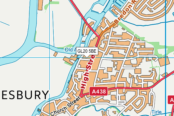 GL20 5BE map - OS VectorMap District (Ordnance Survey) GL20 5BE map - OS VectorMap District (Ordnance Survey)