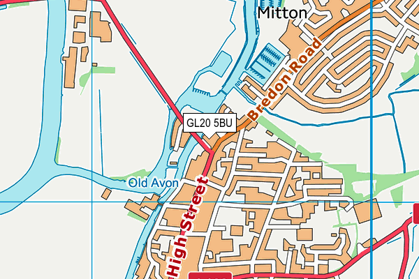 GL20 5BU map - OS VectorMap District (Ordnance Survey) GL20 5BU map - OS VectorMap District (Ordnance Survey)
