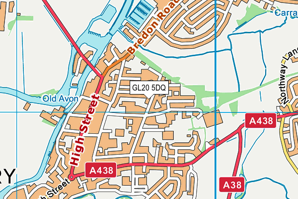 GL20 5DQ map - OS VectorMap District (Ordnance Survey) GL20 5DQ map - OS VectorMap District (Ordnance Survey)