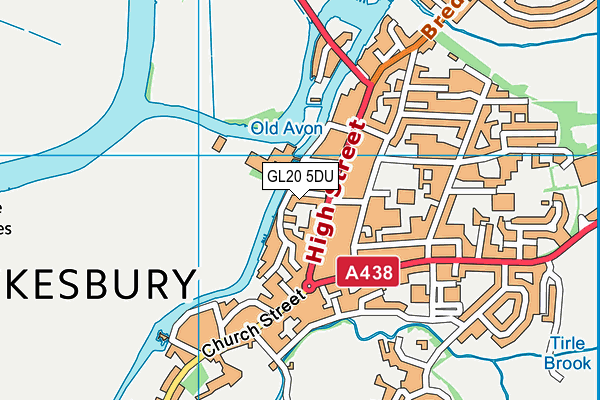 GL20 5DU map - OS VectorMap District (Ordnance Survey) GL20 5DU map - OS VectorMap District (Ordnance Survey)