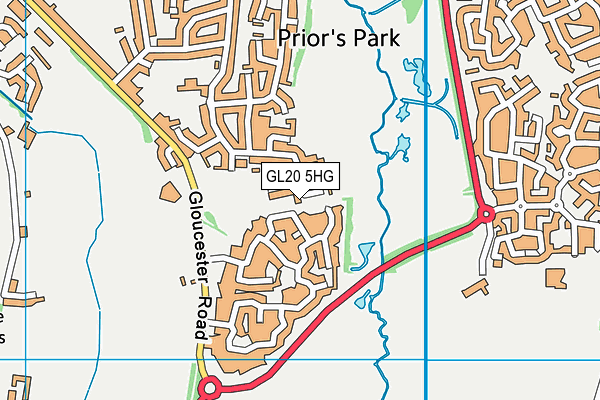 GL20 5HG map - OS VectorMap District (Ordnance Survey) GL20 5HG map - OS VectorMap District (Ordnance Survey)